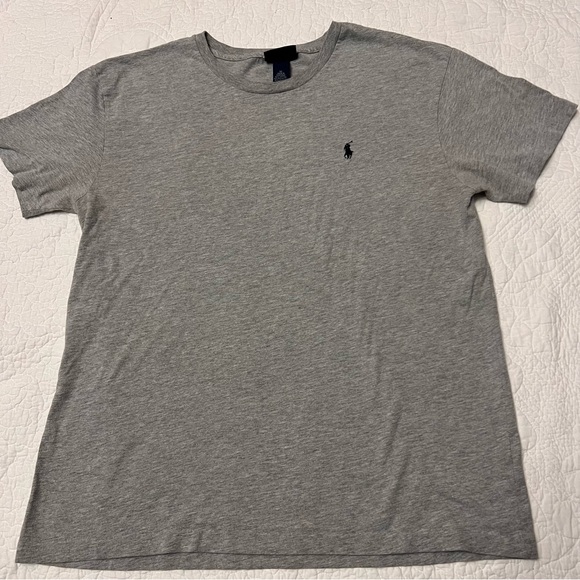 Polo Ralph Lauren Other - Polo Ralph Lauren Mens Heather Gray, Black Pony Crew Neck T-Shirt Size Medium